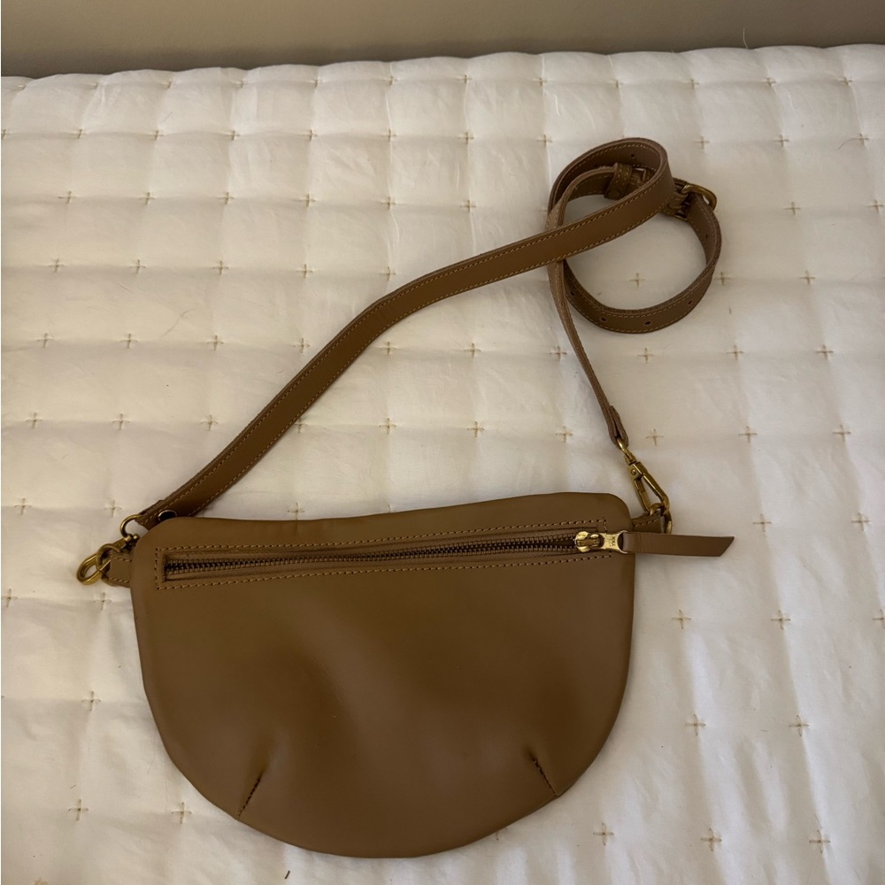 Tan Leather Crossbody Bag
